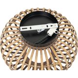 QAZQA Amira - Oosterse Plafondlamp - Naturel - Bamboe en Staal - Ø 32 cm