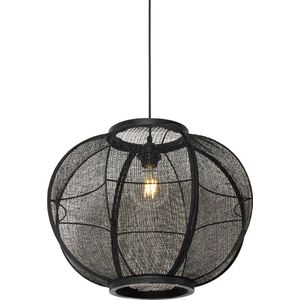 Orientalische Hängelampe Schwarz Stoff 48 cm - Rob