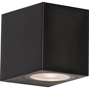 Moderne buiten wandlamp zwart kunststof - Baleno