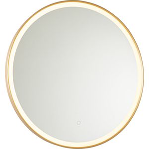 Miral - Badkamerspiegel - Goud - 70 cm - Inclusief LED en Touch Dimmer