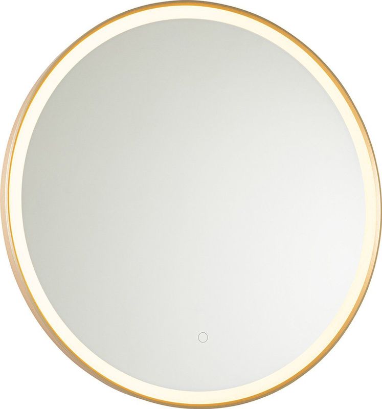Miral - Badkamerspiegel - Goud - 70 cm - Inclusief LED en Touch Dimmer