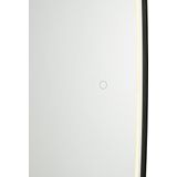 QAZQA Geraldien - LED Dimbare Spiegelverlichting - Zwart - Glas en Aluminium - IP44