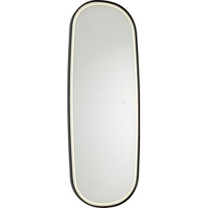 QAZQA Geraldien - LED Dimbare Spiegelverlichting - Zwart - Glas en Aluminium - IP44