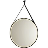 Spiegellamp - Modern - Zwart - Met LED Verlichting