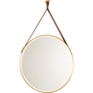Pien - Badkamerspiegel - Goud - Glas - Inclusief LED en Touch Dimmer