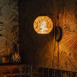 QAZQA bert Design Wandlamp voor binnen 1 lichts L 20 Zwart Goud Woonkamer | Slaapkamer | Keuken