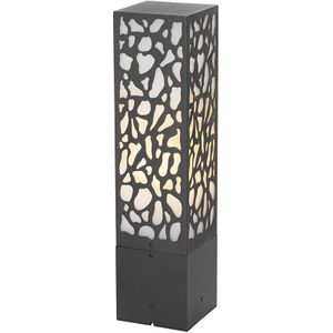 QAZQA nicole - Moderne Staande Buitenlamp | Staande Lamp voor buiten - 1 lichts - H 40 cm - Zwart - Buitenverlichting