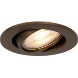 Cisco - Inbouwspot - Donkerbrons - Kantelbaar - Dimbaar - 7,5 cm inbouwdiameter