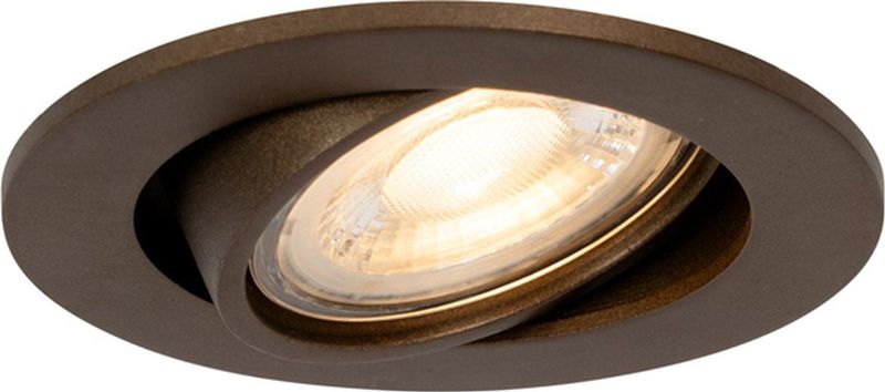 Cisco - Inbouwspot - Donkerbrons - Kantelbaar - Dimbaar - 7,5 cm inbouwdiameter