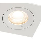 QAZQA - Xena - Inbouwspot - Wit - Aluminium - Dimbaar - IP44