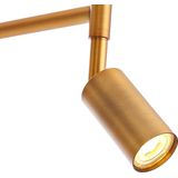 QAZQA - Ladas - Retro Vloerlamp - Brons - 1 Lichts - H 154 cm