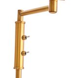 QAZQA - Ladas - Retro Vloerlamp - Brons - 1 Lichts - H 154 cm