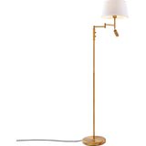 QAZQA - Ladas - Retro Vloerlamp - Brons - 1 Lichts - H 154 cm