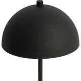 QAZQA magnax Retro Tafellamp 1 lichts H 29.5 Zwart Goud Woonkamer | Slaapkamer | Keuken