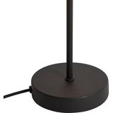 QAZQA magnax Retro Tafellamp 1 lichts H 29.5 Zwart Goud Woonkamer | Slaapkamer | Keuken