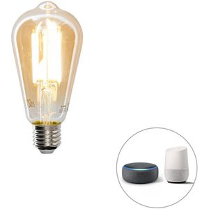 LUEDD Smart E27 LED lamp ST64 goud 7W 700 lm 1800-4000K