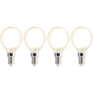 LUEDD Set van 4 E14 LED lampen P45 mat 3,5W 360 lm 2700K