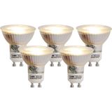 Set van 5 GU10 LED lampen 3W 230 lm 2700K