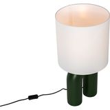 QAZQA lotti Design Tafellamp 1 lichts H 59 Groen Woonkamer | Slaapkamer | Keuken