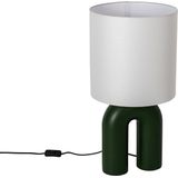 QAZQA lotti Design Tafellamp 1 lichts H 59 Groen Woonkamer | Slaapkamer | Keuken