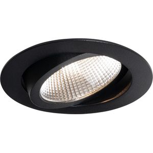 Inbouwspot zwart 9,5cm incl. LED 1300lm dimbaar IP65 - Gaius