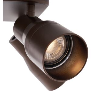 Plafondspot donker brons GU10 50mm vierkant 4-lichts - Stanley