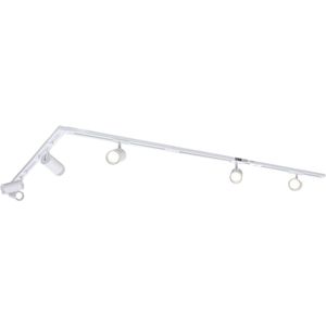 QAZQA iconic jeana - Moderne Spot railsysteem verlichting, railverlichting geschikt voor led - 5 lichts - L 300 cm - Wit - Woonkamer | Slaapkamer | Keuken