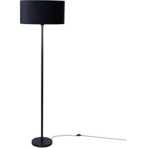 QAZQA simplo shade - Moderne Vloerlamp | Staande Lamp met kap - 1 lichts - H 1515 mm - Zwart Goud - Woonkamer | Slaapkamer | Keuken
