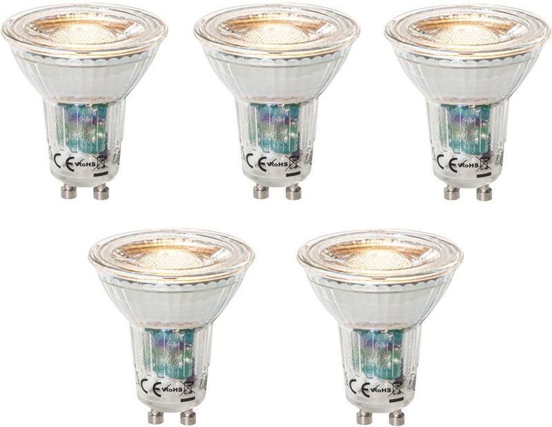 LED-lampen - Dimbaar - Set van 5 - 3W - 2200K tot 6500K