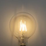 Set van 5 - E27 - 3-staps Dimbaar - LED Spiraal Filament - G125 - 4W - 450 lm - 2700K