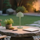 QAZQA - Squirrel - Dimbare LED Tafellamp - Groen - Draadloos Oplaadbaar - H 21 cm