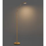 Waldorf - Vloerlamp - Brons - Inclusief LED - 3-staps Dimbaar - Oplaadbaar