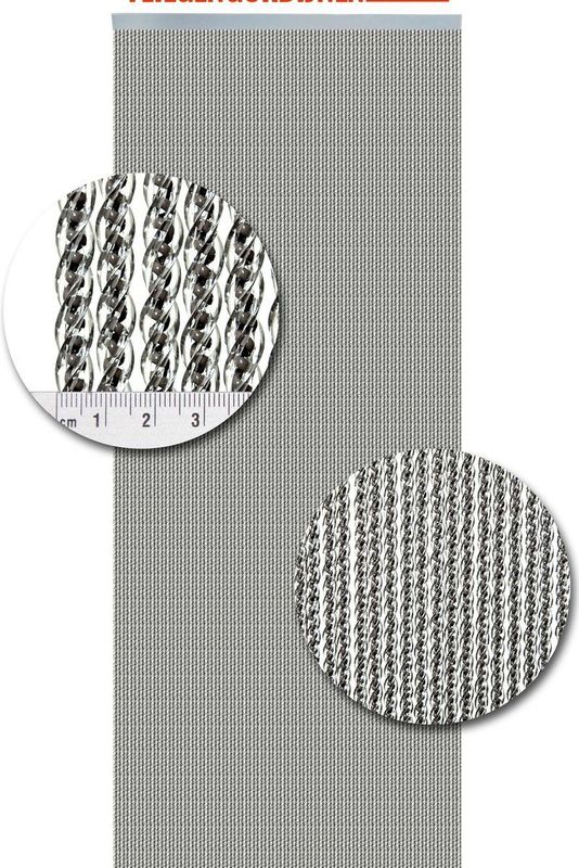 Vliegengordijnenexpert - Vliegengordijn - 92x210 cm - Transparante met Bruine Kern