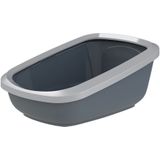 PeeWee EcoGranda XXL Kattenbak Startpakket Zwart/Antraciet - 66,5 x 48,5 x 28 cm