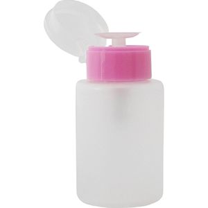 Dispenser pomp M, ROZE 150 ml. Voor het bewaren van vloeistoffen voor nagels, zoals: nagellakremover, gel cleaner, desinfectie a