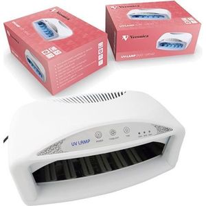 Veronica NAIL-PRODUCTS Professionele UV nagel lamp DUO dubbelhands UVD-42, 42 watt met verspiegelde bodem, digitale ventilator en uitgebreide timer. Voor het uitharden van alle UV gels en lichthardende nagelproducten!