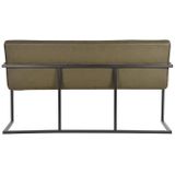 LABEL51 Eetkamerbank Denmark - Stoer, comfortabel en uniek - Army green - Microfiber - 155 cm