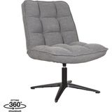 LABEL51 Vince Fauteuil - Grijs - Boucle