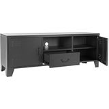 LABEL51 Fence Tv-meubel - Zwart - Metaal