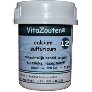 Vitazouten Calcium sulfuricum VitaZout Nr. 12 120 tabletten