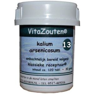 Vitazouten Kalium arsenicosum VitaZout Nr. 13 120 tabletten