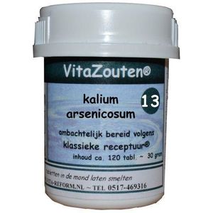 Vitazouten Kalium arsenicosum VitaZout Nr. 13 120 tabletten