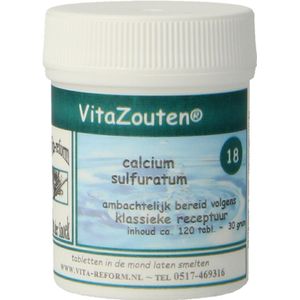 Vitazouten Calcium sulfuratum VitaZout Nr. 18 120 tabletten