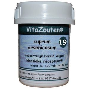 Vitazouten Cuprum arsenicosum VitaZout Nr. 19 120 tabletten