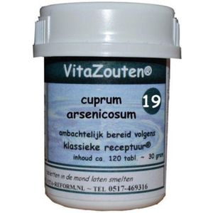 Vitazouten Cuprum arsenicosum VitaZout Nr. 19 120 tabletten