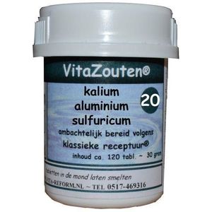 Vitazouten Kalium aluminium sulfuricum VitaZout Nr. 20 120 tabletten