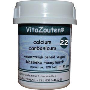 Vitazouten Calcium carbonicum VitaZout Nr. 22 120 tabletten