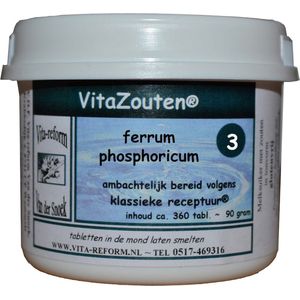 Vita Reform - Vitazouten Nr. 3 Ferrum Phosphoricum - 360st - Voedingssupplement