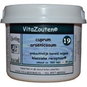 Vita Reform Vitazouten Cuprum arsenicosum VitaZout Nr. 19  360 tabletten