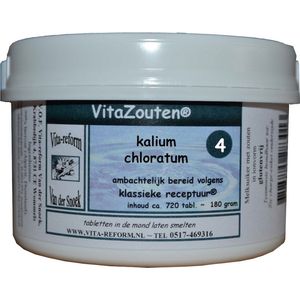 Vitazouten Nr. 4 - Kalium Chloratum - Voedingssupplement - 120 Tabletten